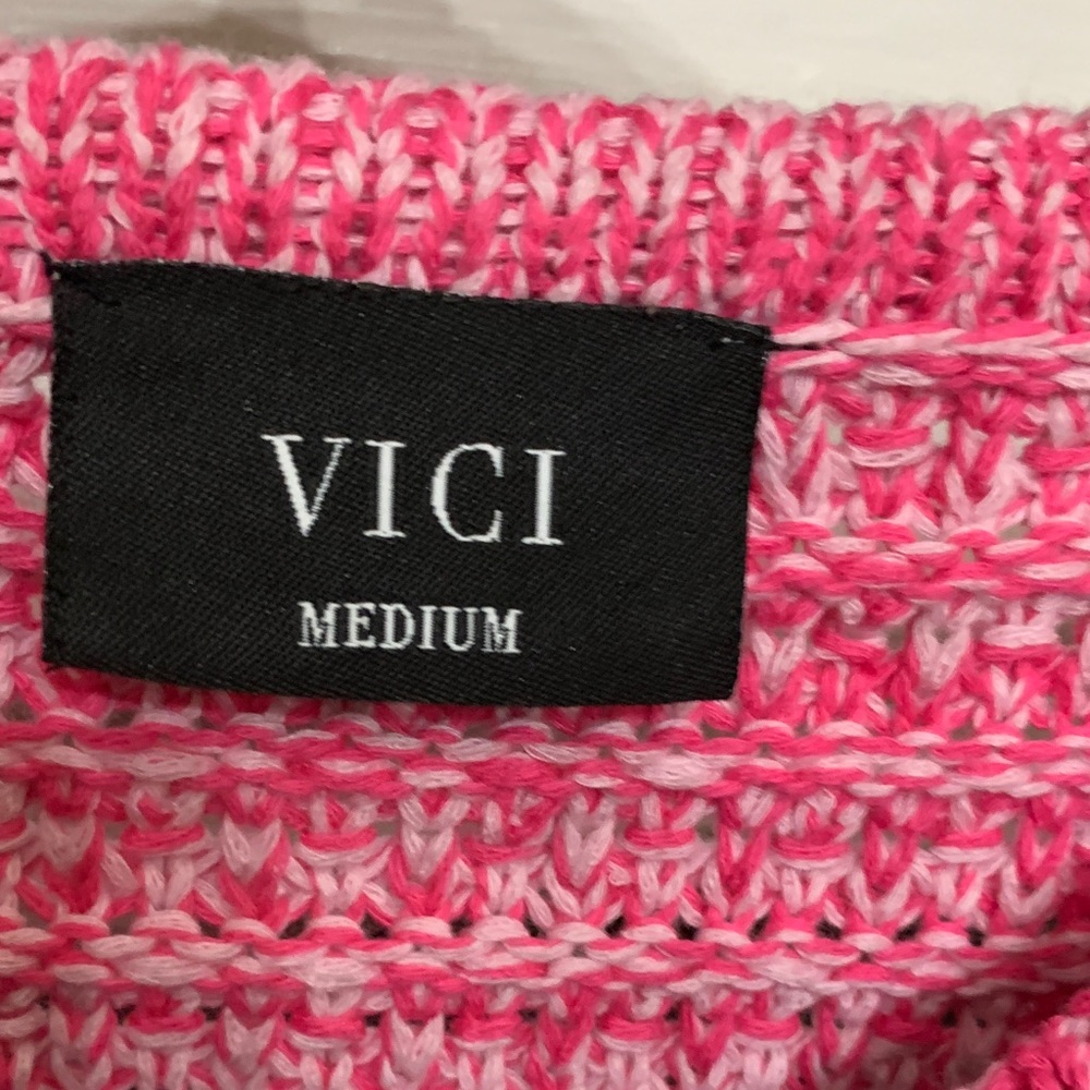 Vici Vibrant Pink Cardigan Sweater - Picture 6 of 7